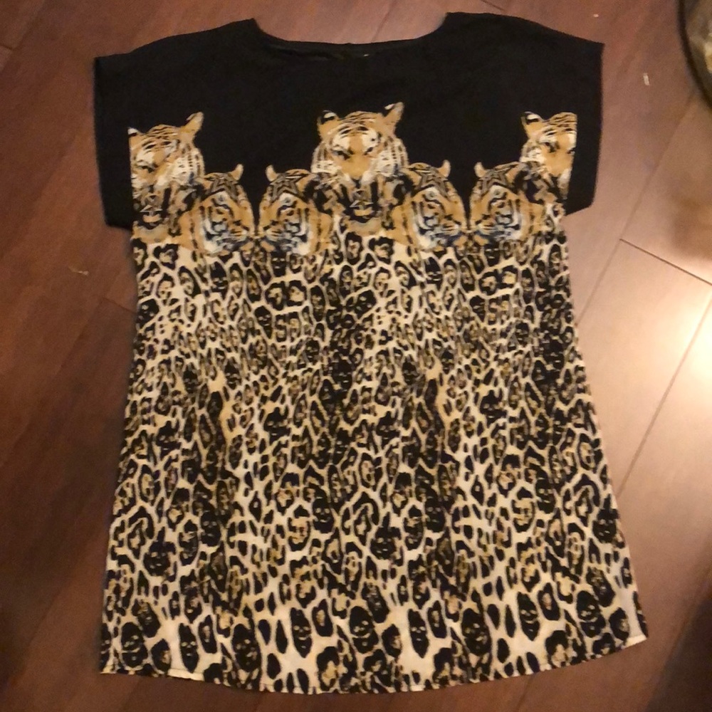 LF animal print one piece